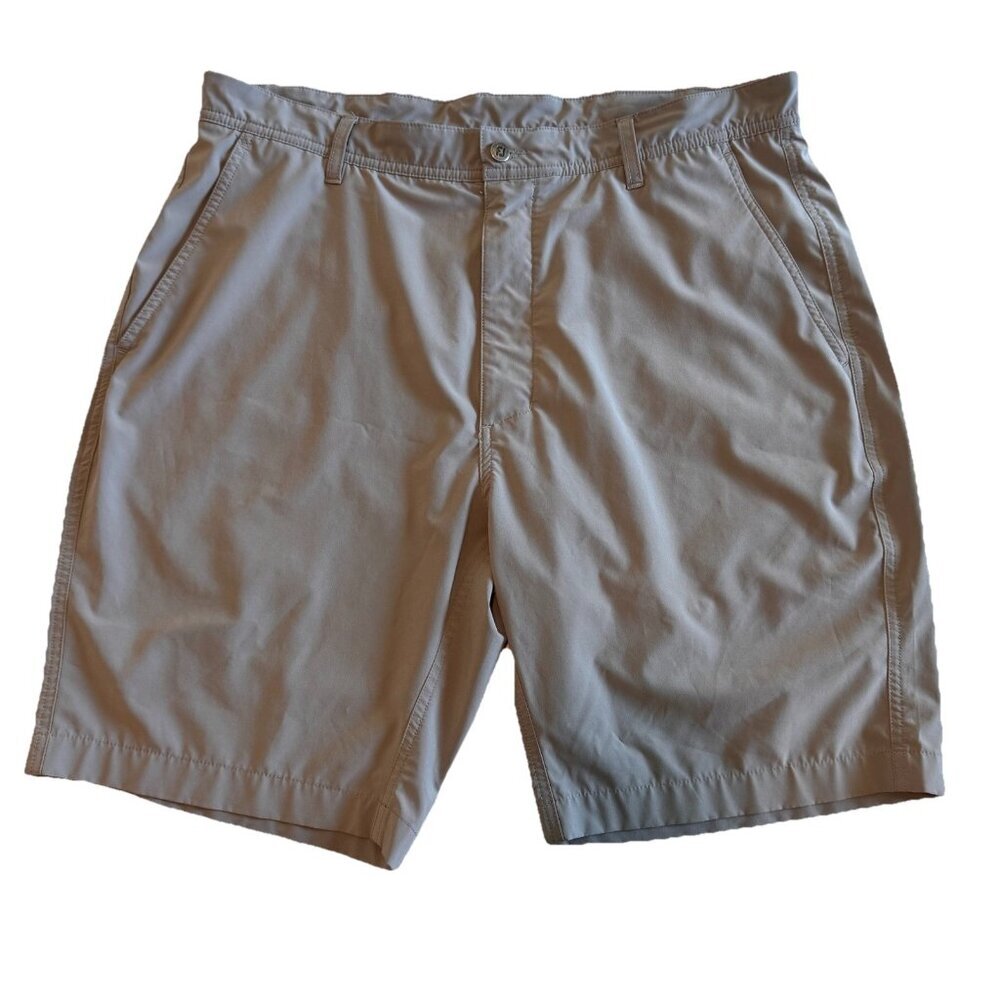FootJoy FJ Golf Shorts Mens 36 Gray Performance Stretch Grey Chino 9” Inseam